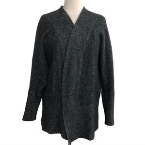 Nordstrom Womens 100% Cashmere Luxury Gray Cardigan Size Large